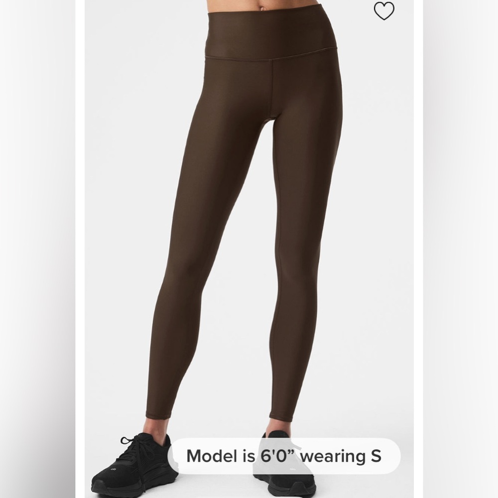 ALO YOGA 7/8 HIGH WAIST AIRLIFT LEGGING- ESPRESSO-LARGE-BNWT
